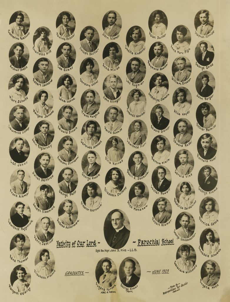 1929_Nativity of Our Lord Parochial School Graduates_Detroit, MI
